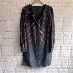 Ann‎ Taylor long sleeve navy blue dress size 2